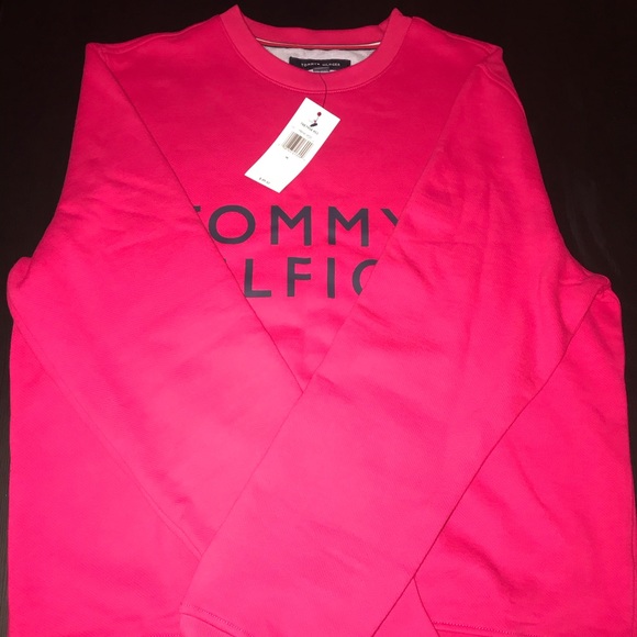 Tommy Hilfiger Men Crewneck Big Logo Sz: M - Picture 2 of 4